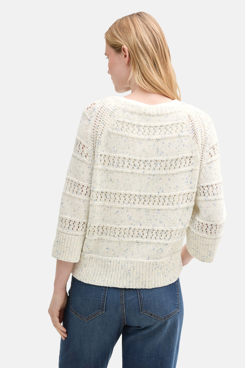 Pull col rond Écru - Tom Tailor