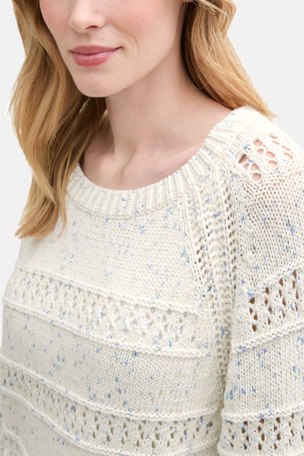 Pull col rond Écru - Tom Tailor