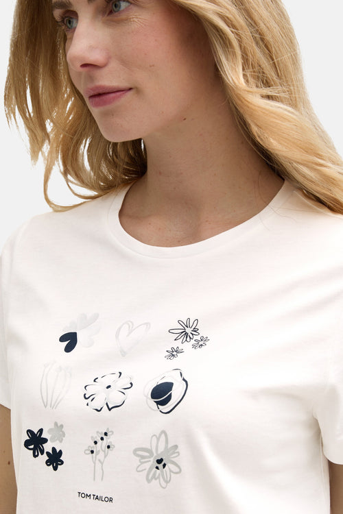 T-shirt (manches courtes) Blanc - Tom Tailor