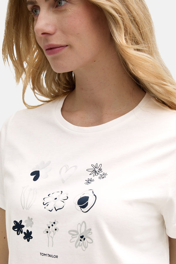T-shirt (manches courtes) Blanc - Tom Tailor
