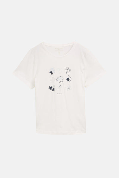 T-shirt (manches courtes) Blanc - Tom Tailor