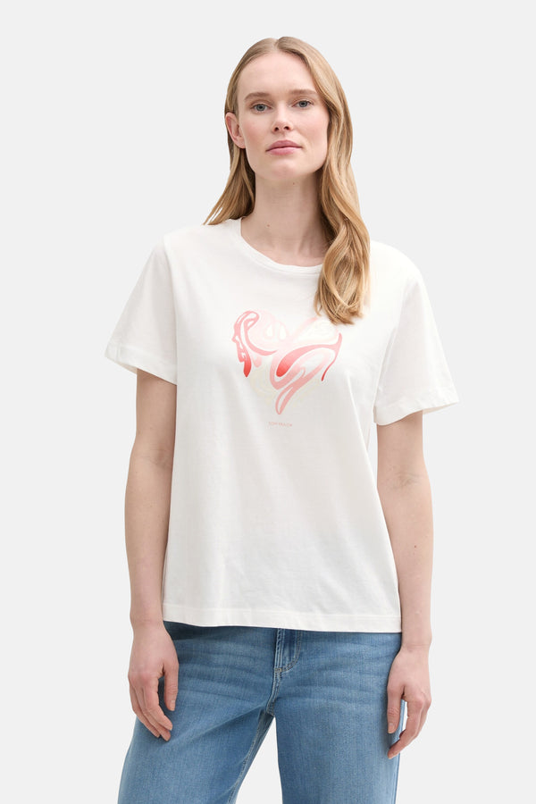 T-shirt (manches courtes) Blanc - Tom Tailor