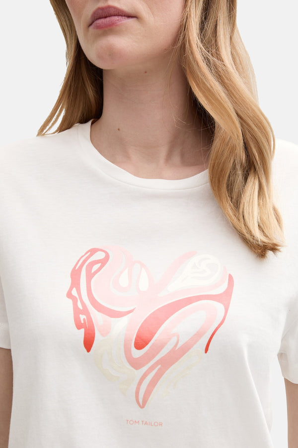 T-shirt (manches courtes) Blanc - Tom Tailor