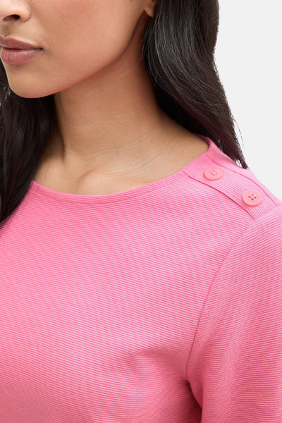 Sweat col rond Rose - Tom Tailor