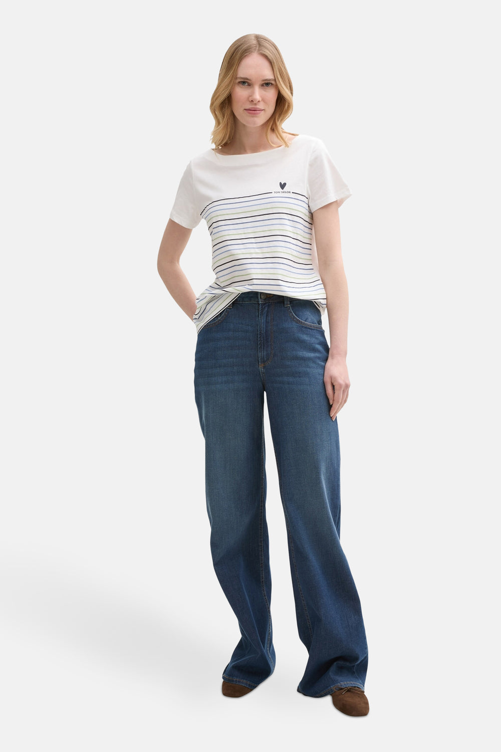 T-shirt (manches courtes) Blanc - Tom Tailor