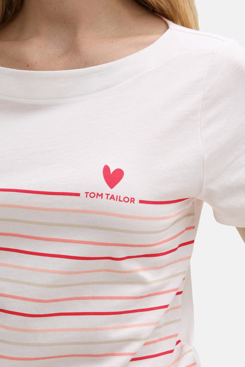 T-shirt (manches courtes) Blanc - Tom Tailor