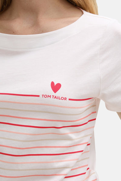 T-shirt (manches courtes) Blanc - Tom Tailor