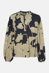 Blouse à manches longues - multicolore
