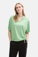 Top uni manches courtes Vert - Tom Tailor