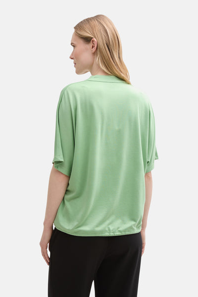 Top uni manches courtes Vert - Tom Tailor