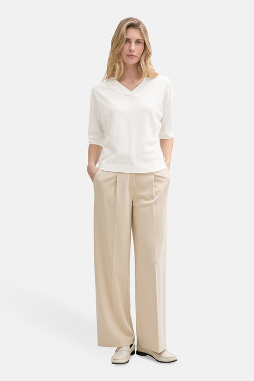Top uni manches courtes Blanc - Tom Tailor