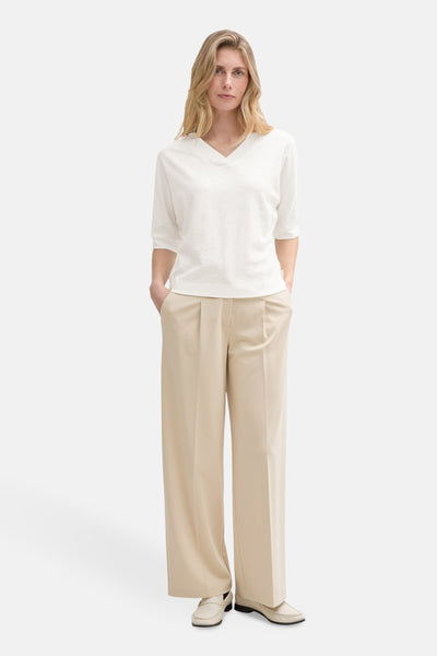 Top uni manches courtes Blanc - Tom Tailor