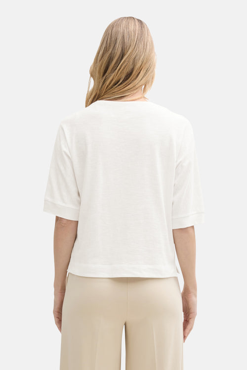 Top uni manches courtes Blanc - Tom Tailor