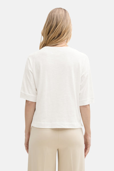 Top uni manches courtes Blanc - Tom Tailor