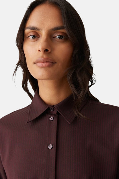 Hemd met lange mouwen - Bordeaux