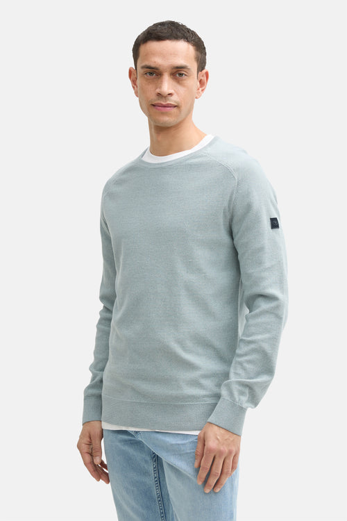 Pull col rond Gris - Tom Tailor