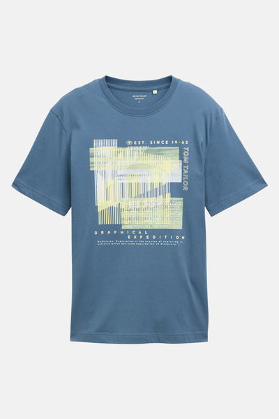 T-shirt (manches courtes) Bleu - Tom Tailor