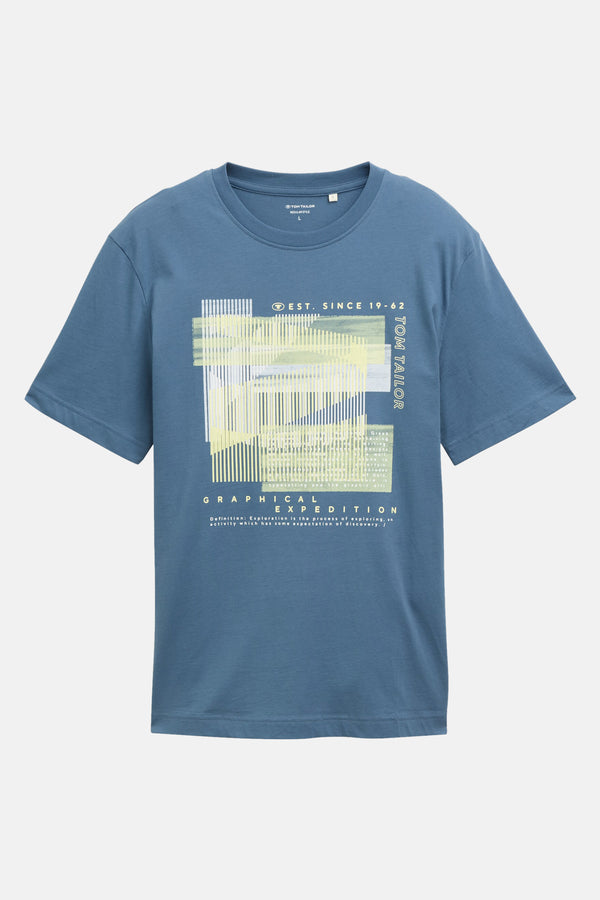 T-shirt (manches courtes) Bleu - Tom Tailor