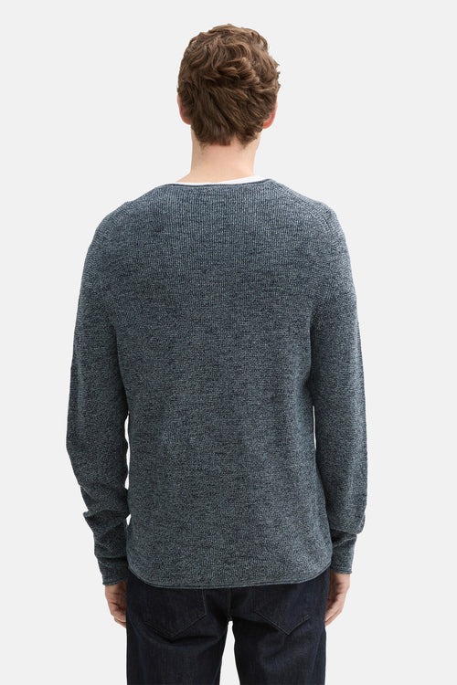 Trui met ronde hals Blauw - Tom Tailor