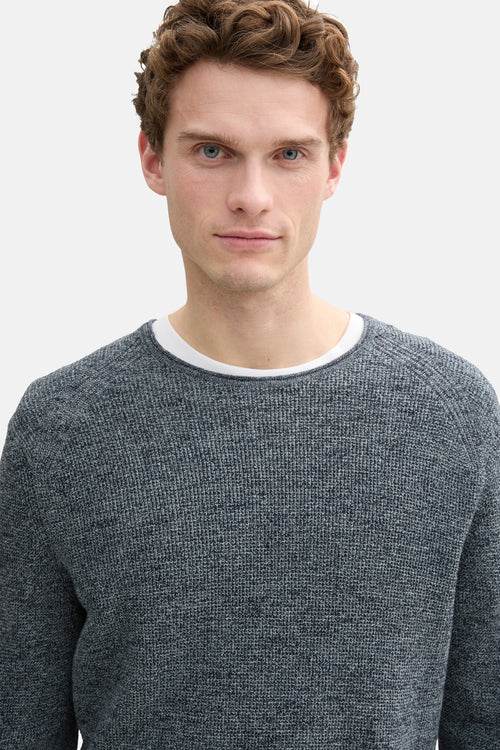 Trui met ronde hals Blauw - Tom Tailor