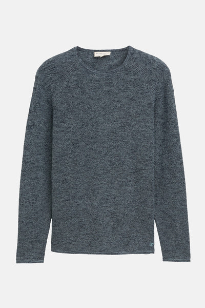 Pull col rond Bleu - Tom Tailor