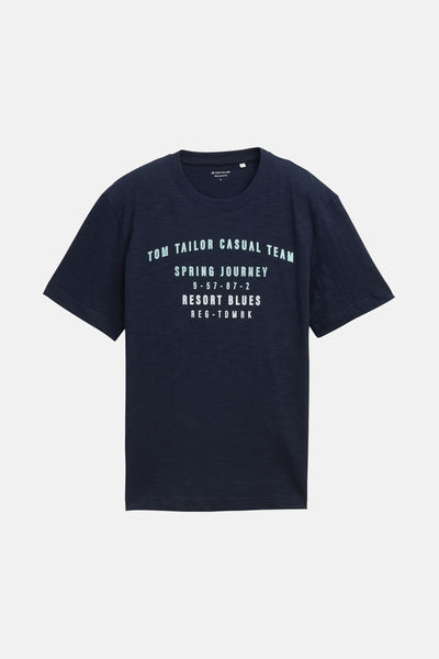 T-shirt (manches courtes) Bleu - Tom Tailor