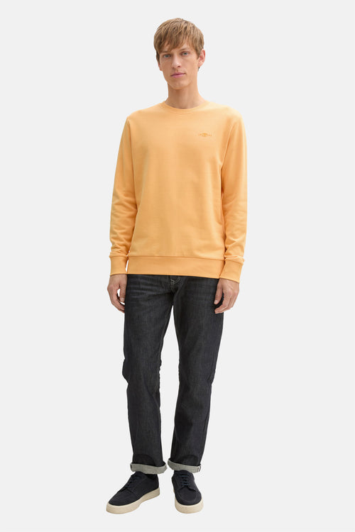 Sweat col rond Orange - Tom Tailor