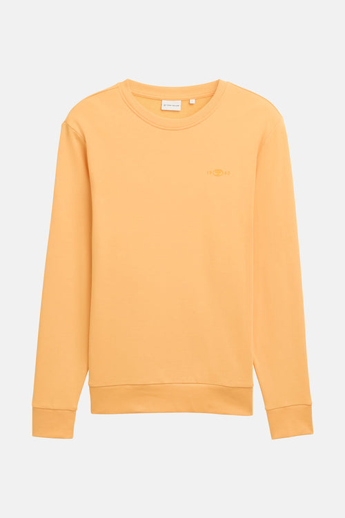 Sweat col rond Orange - Tom Tailor