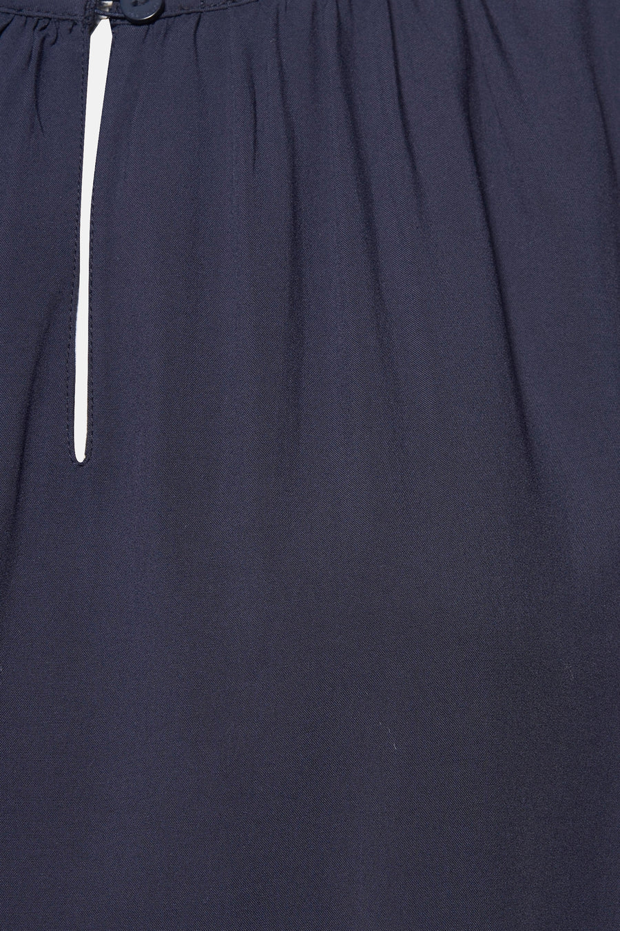 Blauwe blouse met korte mouwen van Tom Tailor, met gedeeltelijke sluiting en decoratieve knopen.