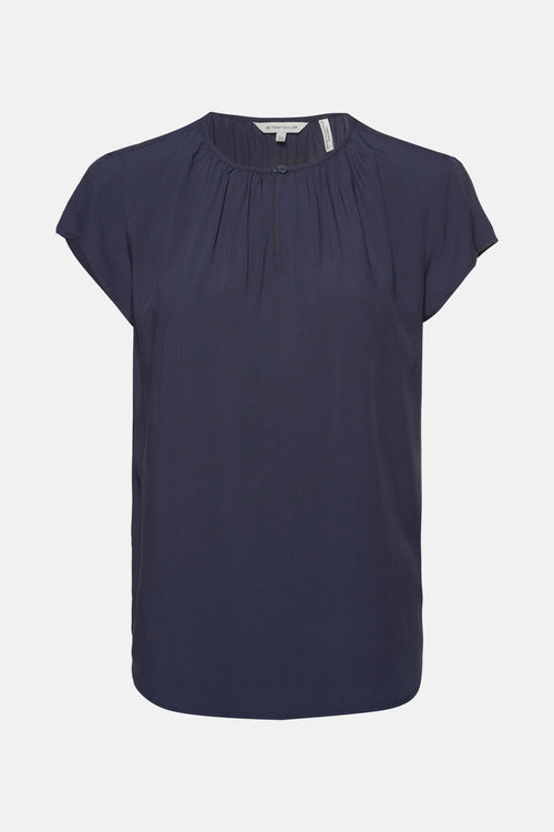 Chemisier (manches courtes) Bleu - Tom Tailor