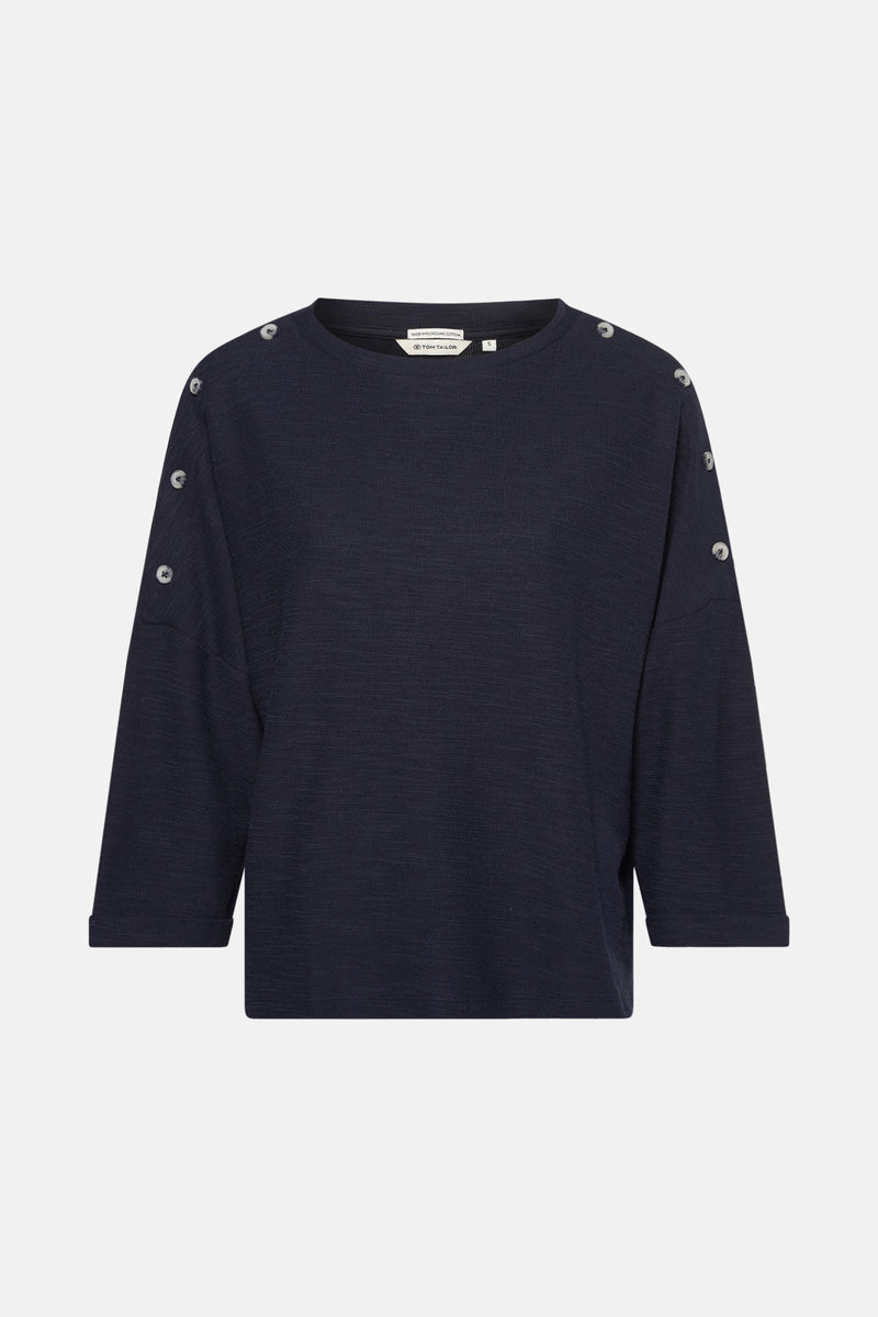 T-shirt Blauw - Tom Tailor