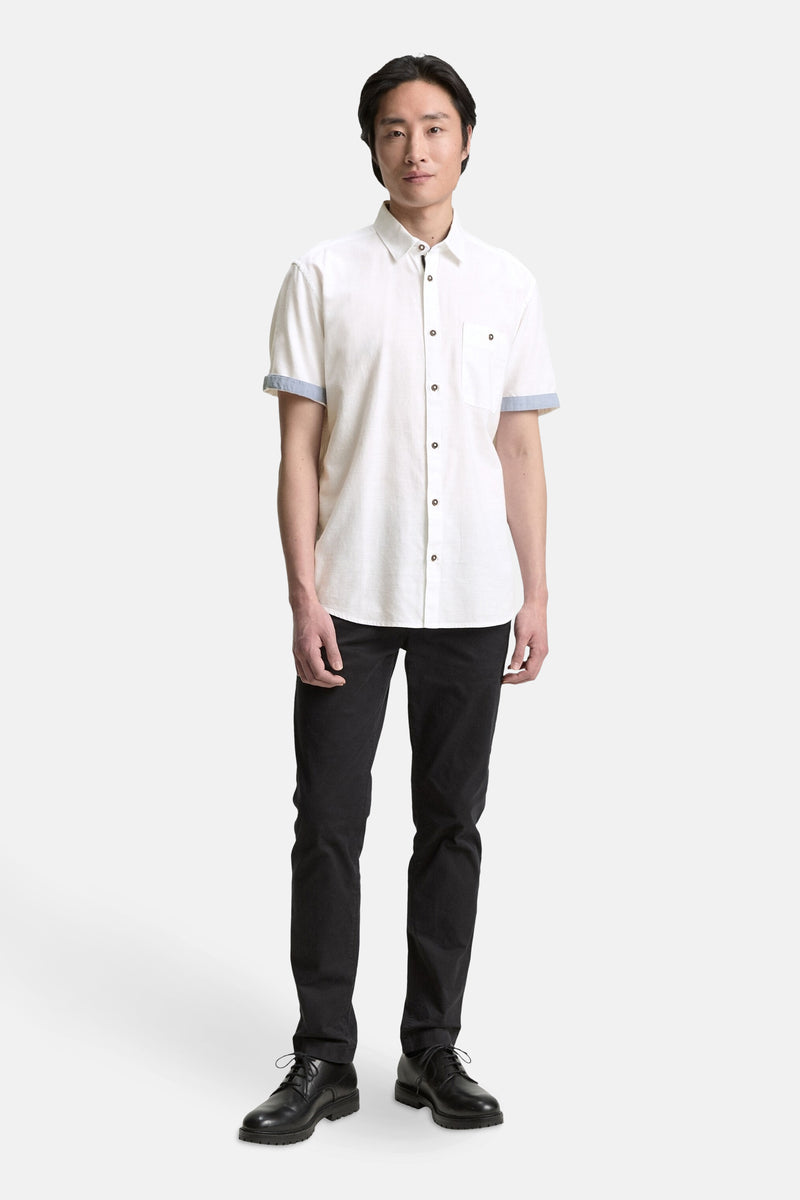 Chemise (manches courtes) Blanc - Tom Tailor
