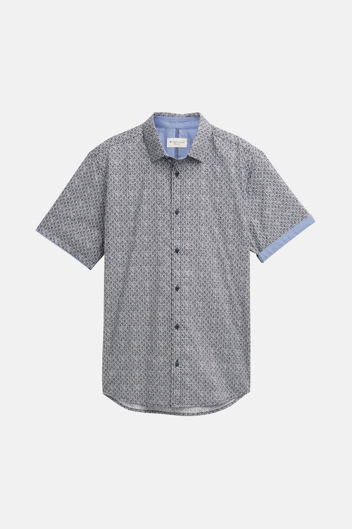 Chemise (manches courtes) Bleu - Tom Tailor