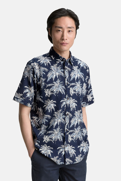 Chemise (manches courtes) Bleu - Tom Tailor