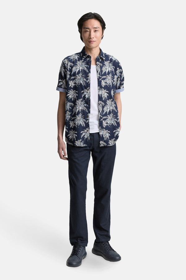 Chemise (manches courtes) Bleu - Tom Tailor