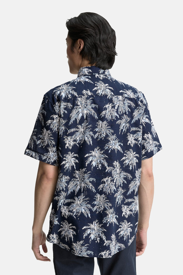 Chemise (manches courtes) Bleu - Tom Tailor