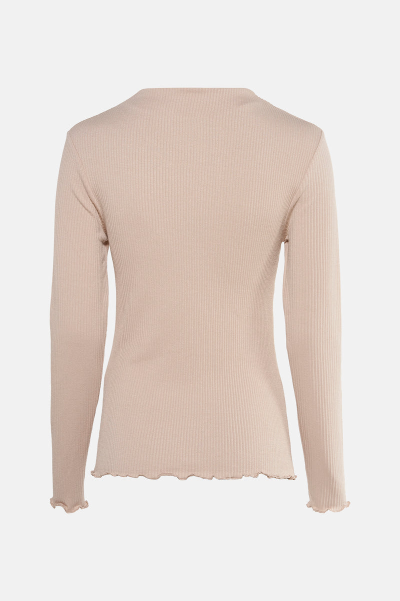 T-shirt met lange mouwen - beige