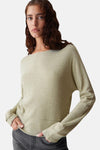 Pull met ronde hals - groen