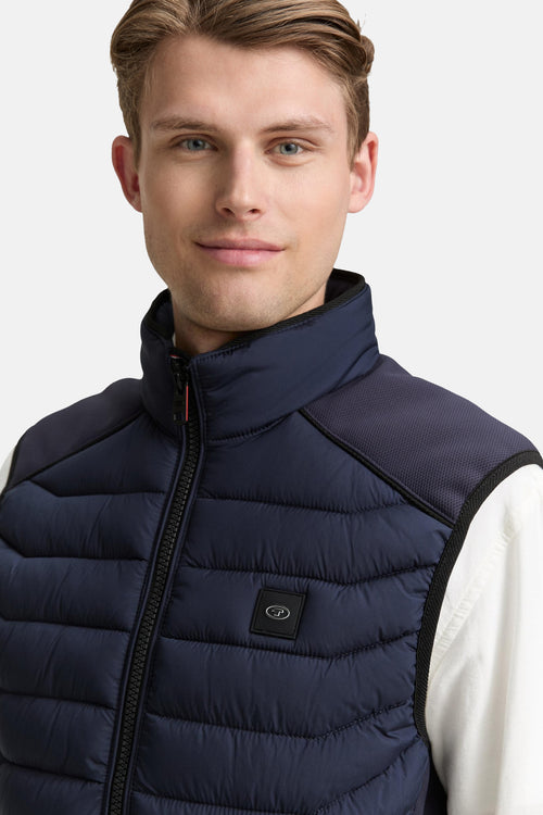 Hybride gewatteerd vest