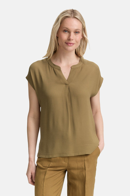 Top uni manches courtes KAHKI - Tom Tailor