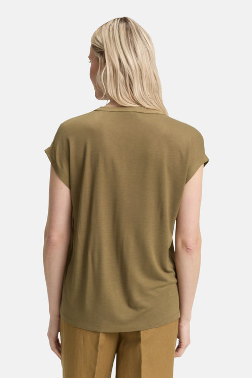 Top uni manches courtes KAHKI - Tom Tailor