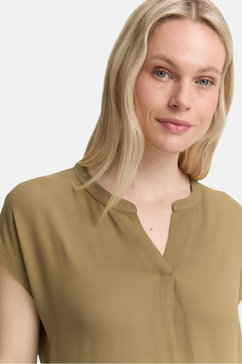 Top uni manches courtes KAHKI - Tom Tailor
