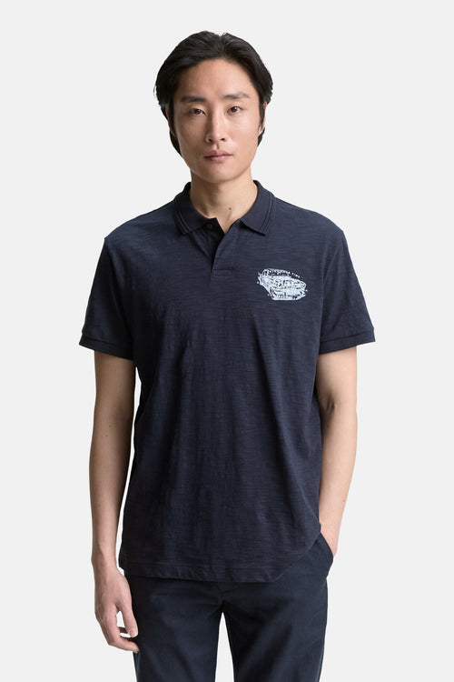 	Heren tops polo korte mouw Blauw - Tom Tailor