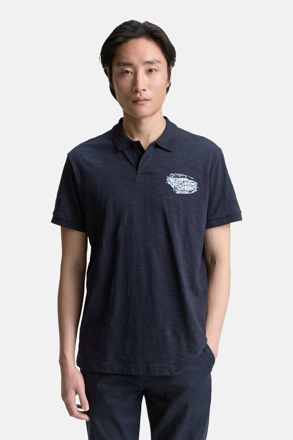 	Heren tops polo korte mouw Blauw - Tom Tailor