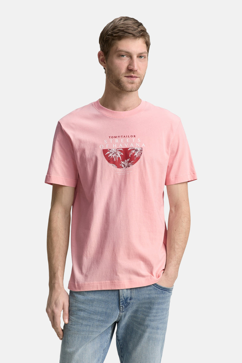 T-shirt (manches courtes) Rose - Tom Tailor