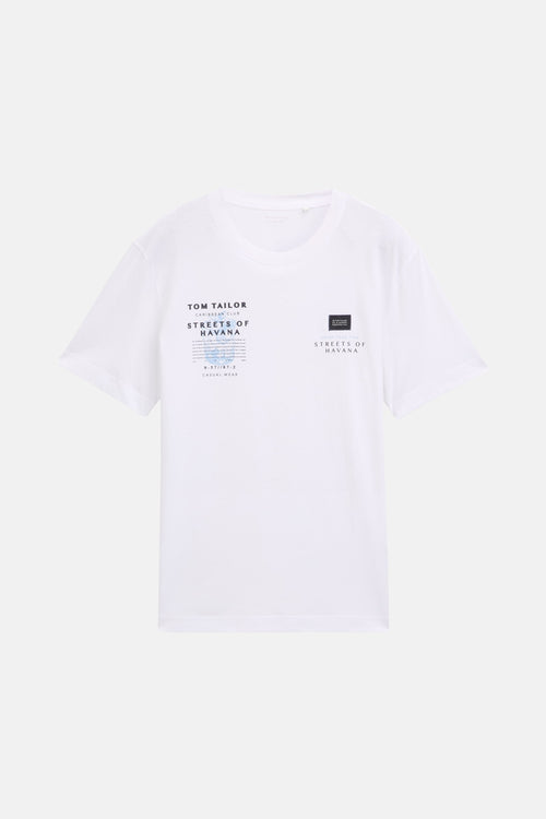 T-shirt (manches courtes) Blanc - Tom Tailor