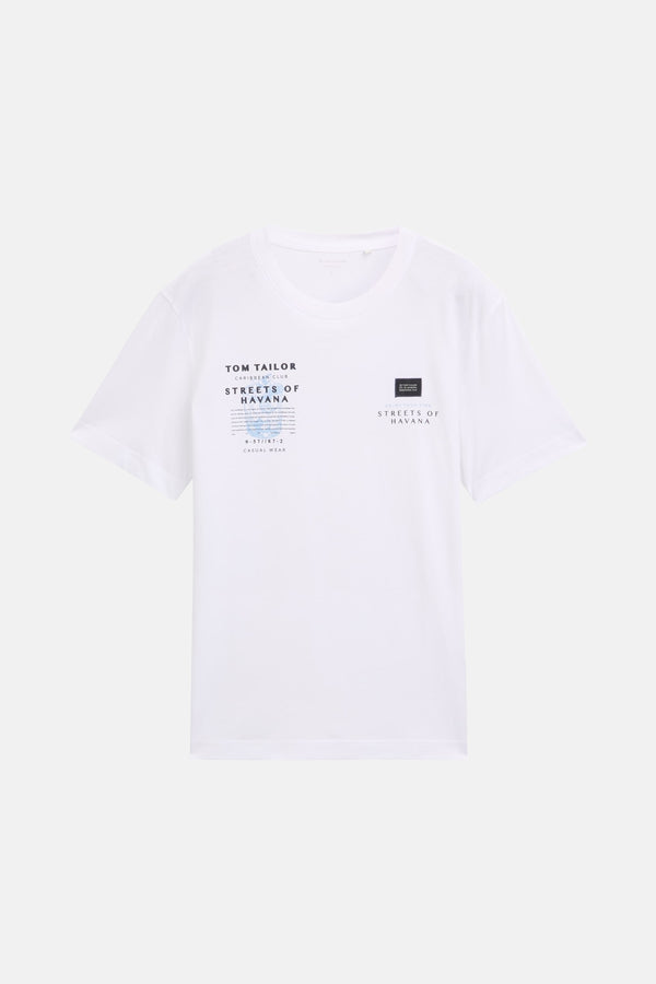 T-shirt (manches courtes) Blanc - Tom Tailor