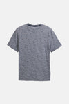 T-shirt à manches courtes bleu de Tom Tailor, avec rayures horizontales et motif de voiliers.