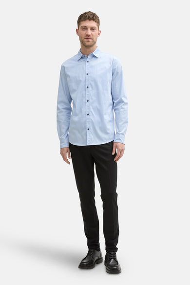 Hemd met lange mouwen - blauw