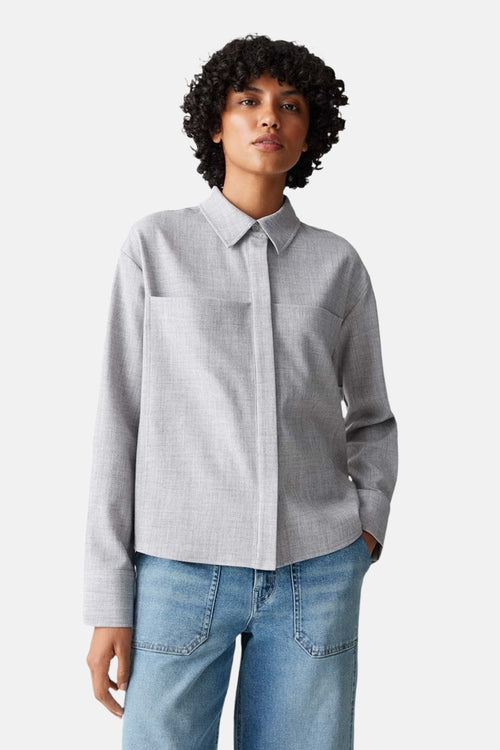 Hemd met lange mouwen - Grijs